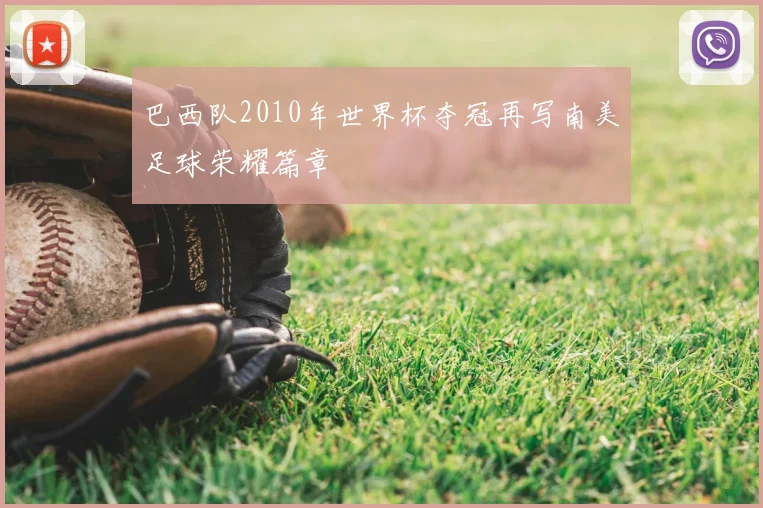 巴西队2010年世界杯夺冠再写南美足球荣耀篇章